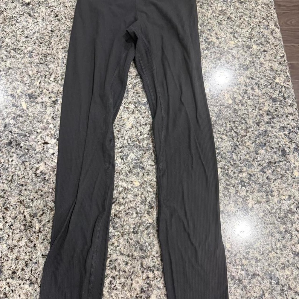 Lululemon align black ribbed leggings 25 inch inseam